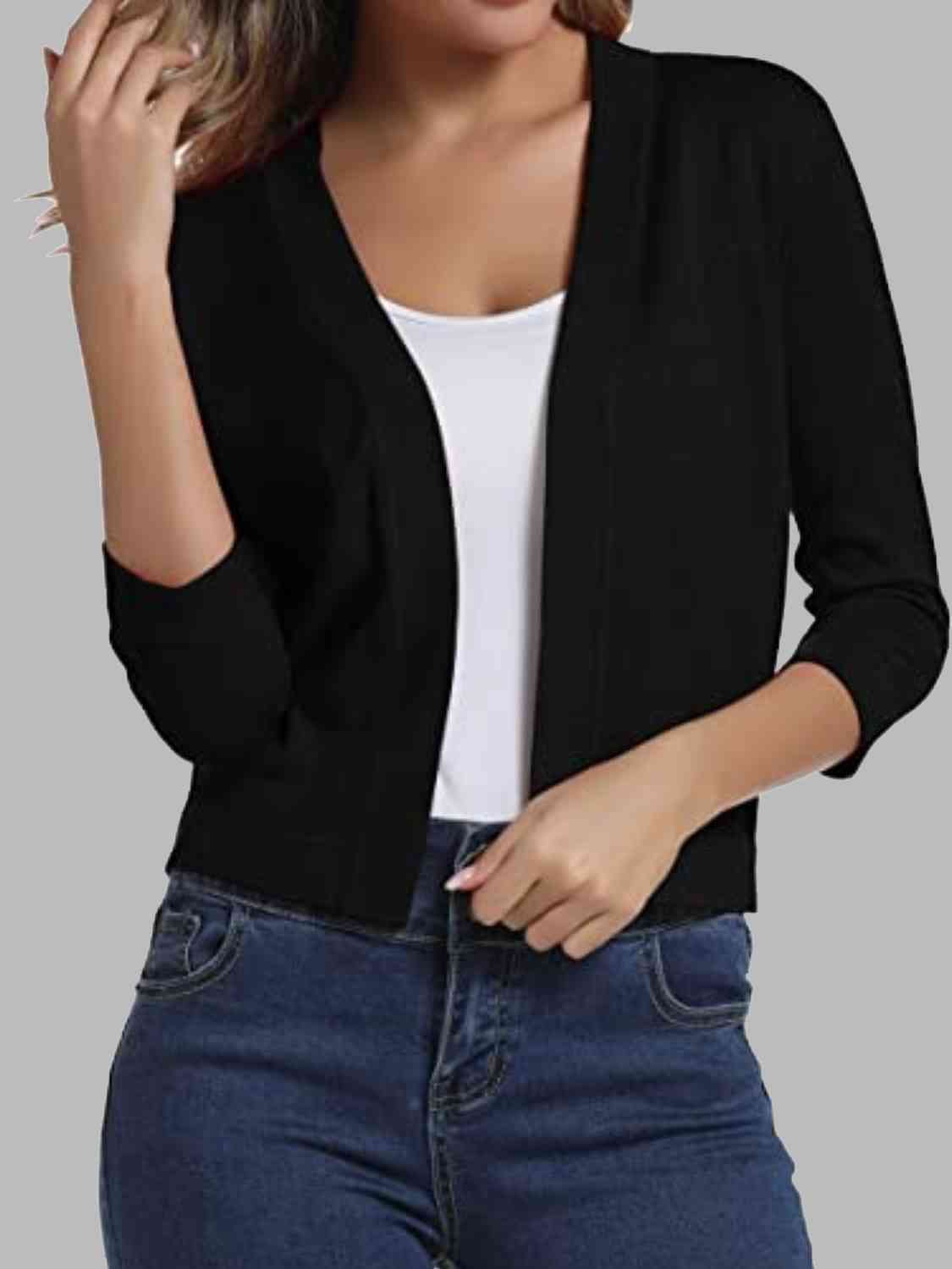 Open Front Cardigan - Ladyez