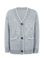 Button Down V-Neck Cardigan with Pockets - Ladyez