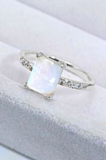Square Moonstone Ring - Ladyez