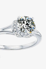 1 Carat Moissanite Split Shank Ring - Ladyez