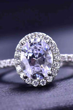 2 Carat Moissanite Platinum-Plated Ring - Ladyez