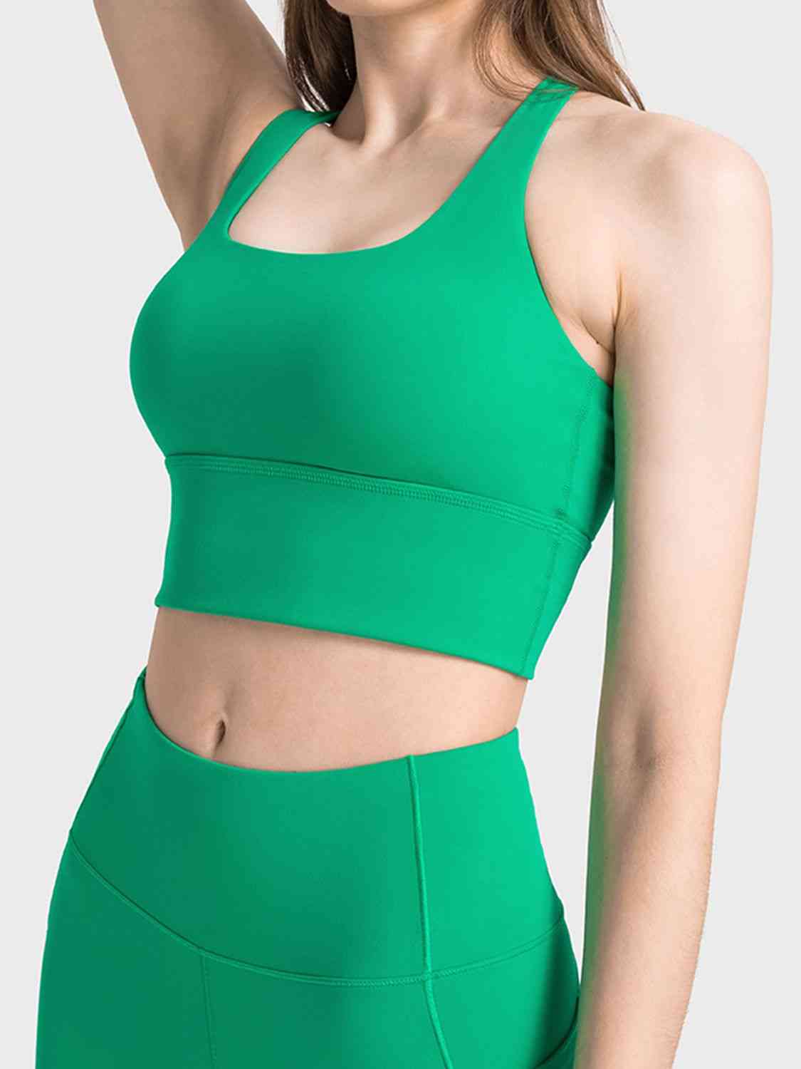 Scoop Neck Sports Bra - Ladyez