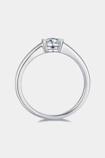 Moissanite 925 Sterling Silver Solitaire Ring - Ladyez