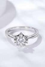925 Sterling Silver Solitaire Moissanite Ring - Ladyez