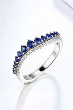 Lab-Grown Sapphire 925 Sterling Silver Rings - Ladyez