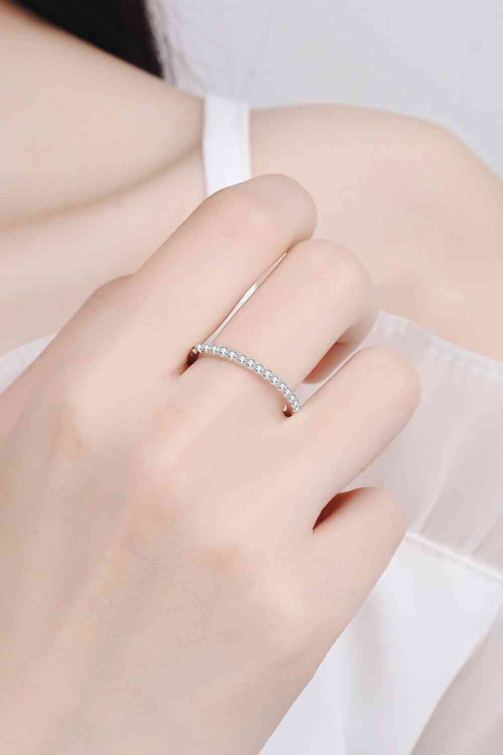 Curious Time 925 Sterling Silver Moissanite Ring - Ladyez