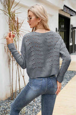 Open Front Cuffed Cropped Cardigan - Ladyez