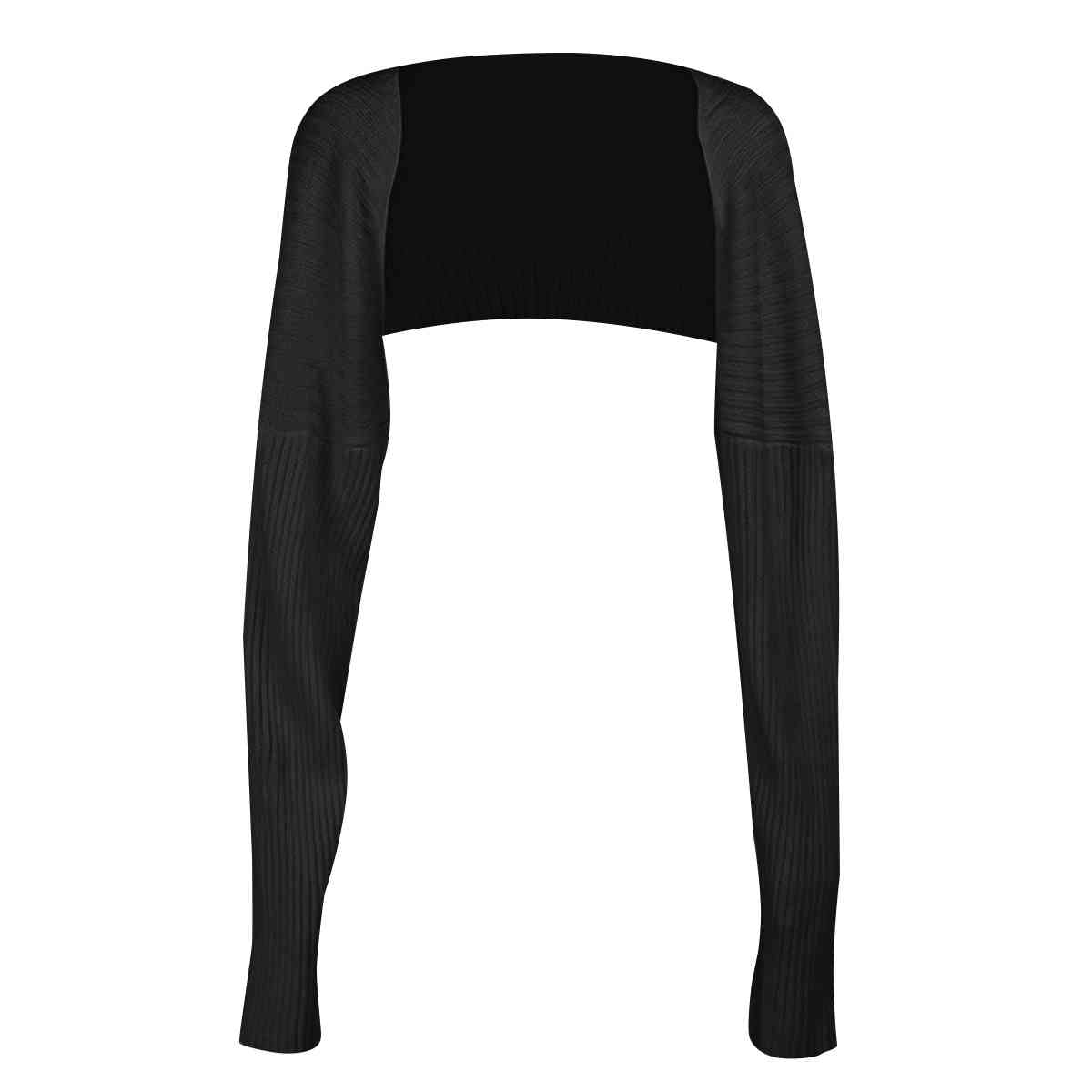 Long Sleeve Knit Bolero - Ladyez