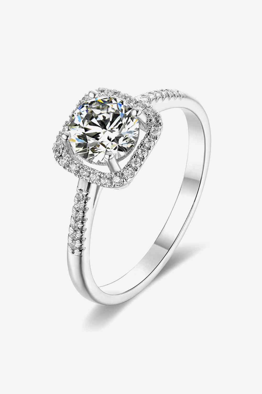 1 Carat Moissanite Zircon Ring - Ladyez