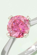 1 Carat Moissanite 925 Sterling Silver Solitaire Ring - Ladyez