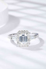 1 Carat Moissanite Geometric 925 Sterling Silver Ring - Ladyez