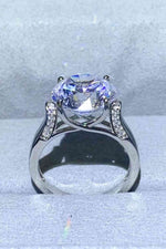 5 Carat Moissanite Platinum-Plated Ring - Ladyez