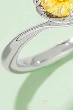 1 Carat Moissanite 925 Sterling Silver Solitaire Ring - Ladyez