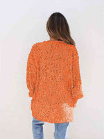 Multicolored Open Front Cardigan - Ladyez