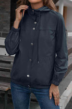Button-Down Long Sleeve Sports Jacket - Ladyez