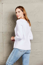 Double Take Off-Shoulder Rib-Knit Sweater - Ladyez