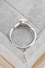 Opal Contrast Crisscross Ring - Ladyez