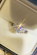 2 Carat Moissanite 925 Sterling Silver Ring - Ladyez
