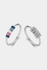 925 Sterling Silver Five Hoops Ring - Ladyez