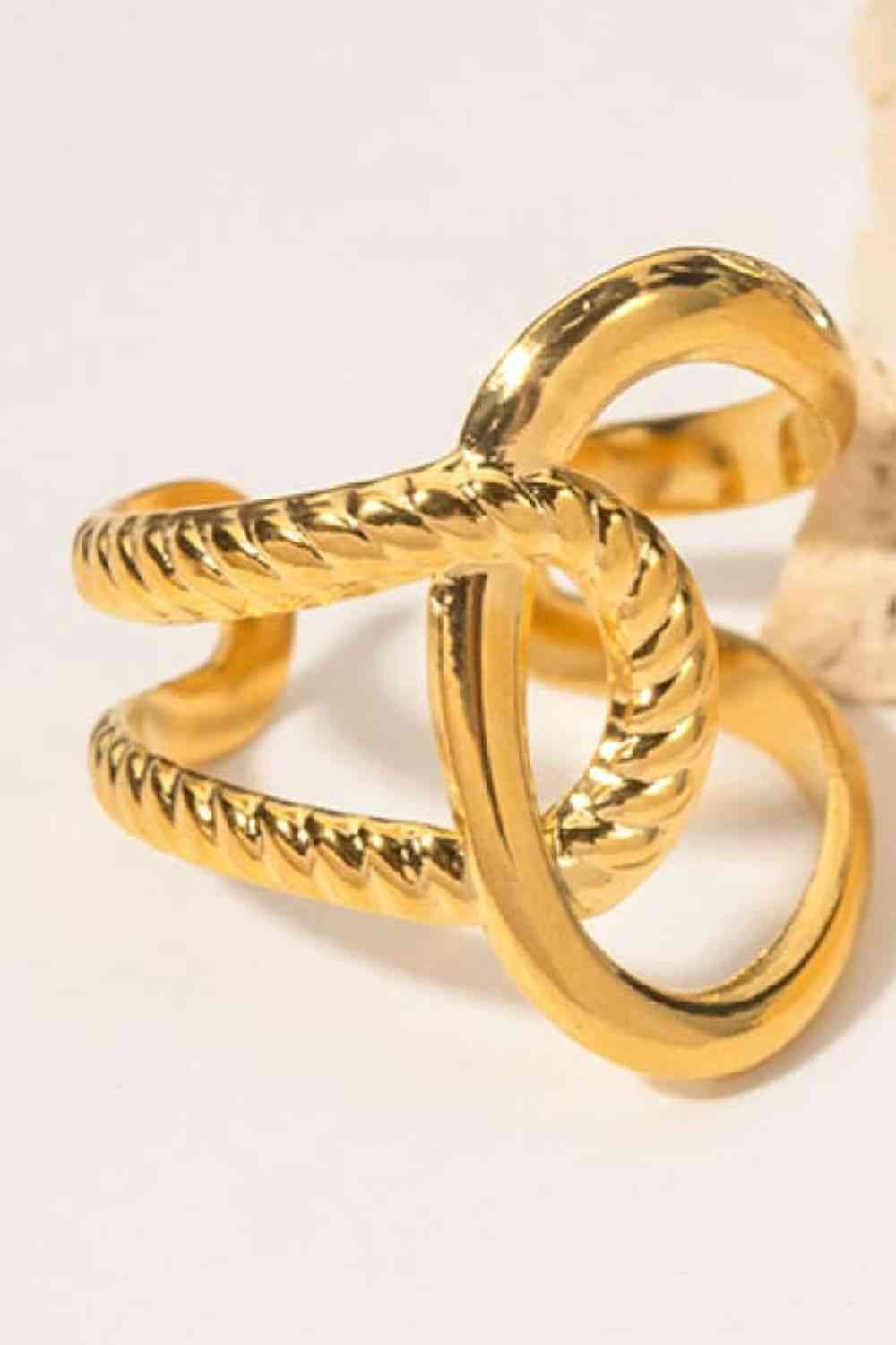 Modern Copper Open Ring - Ladyez