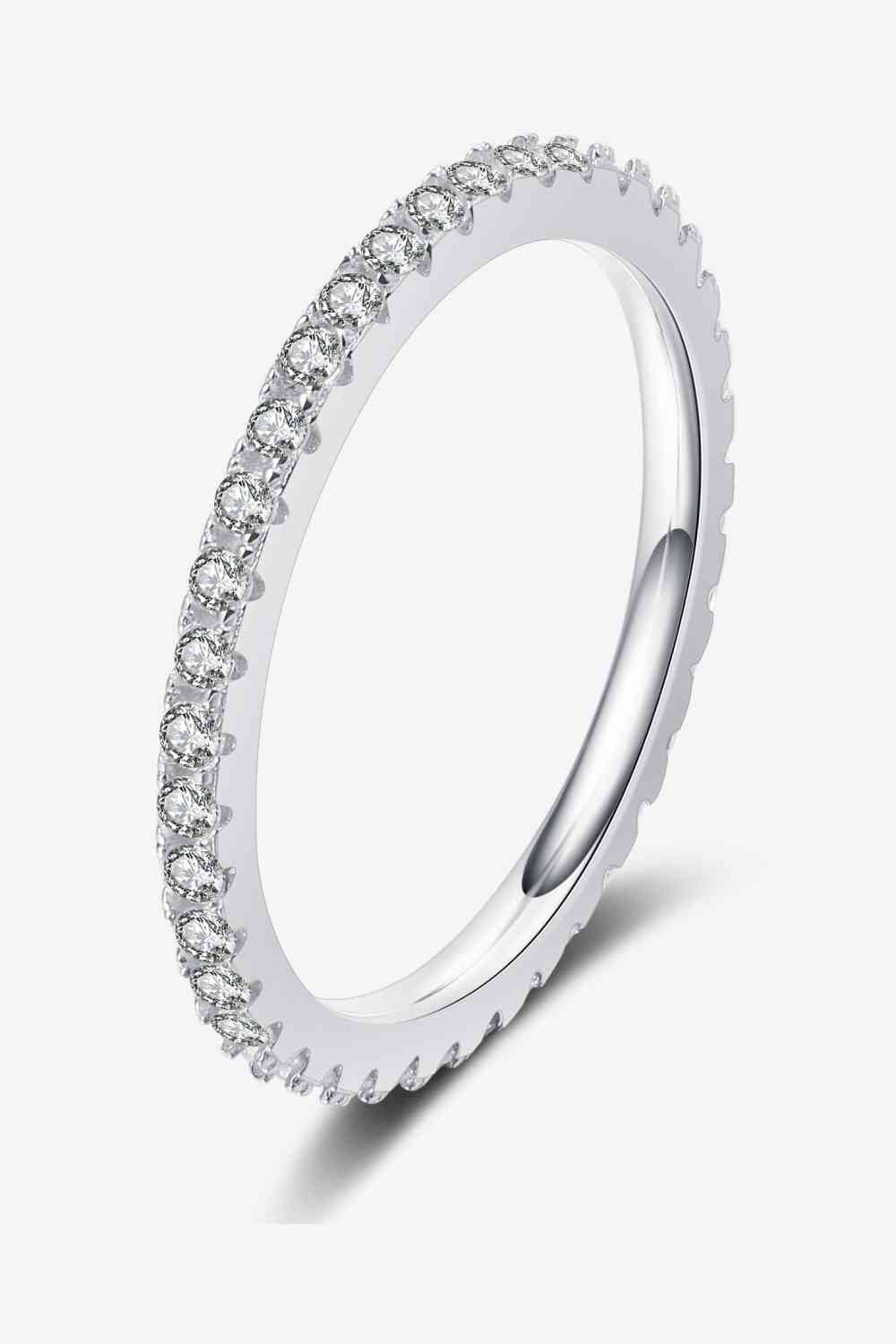 Curious Time 925 Sterling Silver Moissanite Ring - Ladyez