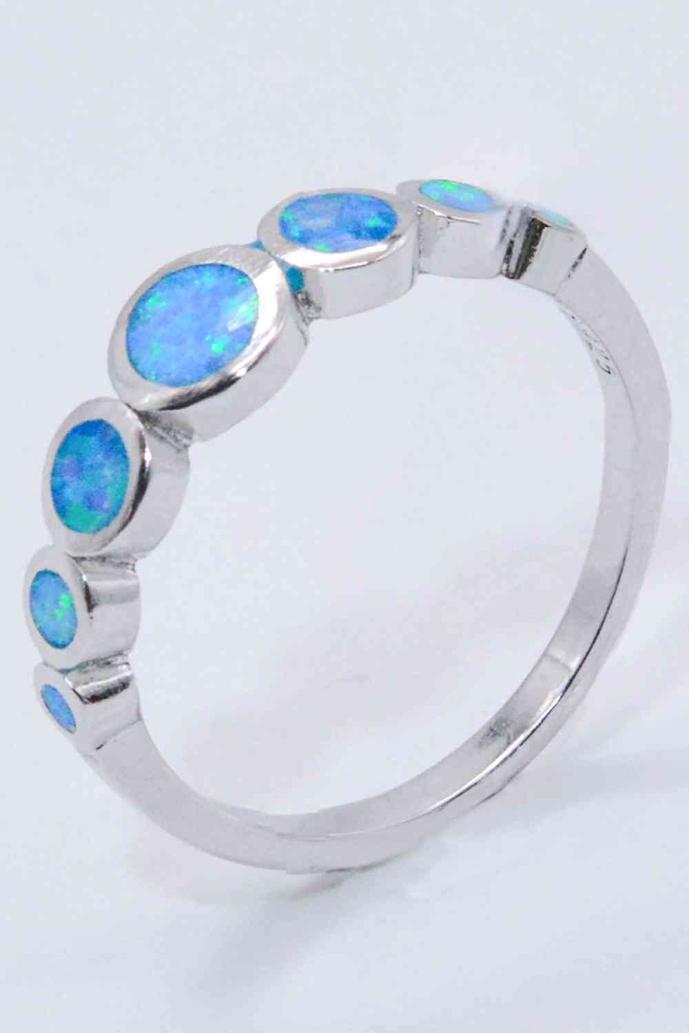 925 Sterling Silver Multi-Opal Ring - Ladyez