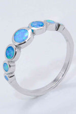 925 Sterling Silver Multi-Opal Ring - Ladyez