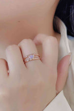 Moonstone Heart 925 Sterling Silver Ring - Ladyez