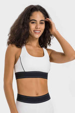 Contrast Sports Bra - Ladyez