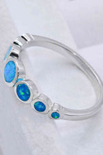 925 Sterling Silver Multi-Opal Ring - Ladyez