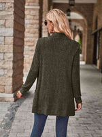 Open Front Cardigan with Pockets - Ladyez