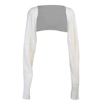 Long Sleeve Knit Bolero - Ladyez