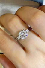 2 Carat Moissanite 925 Sterling Silver Ring - Ladyez