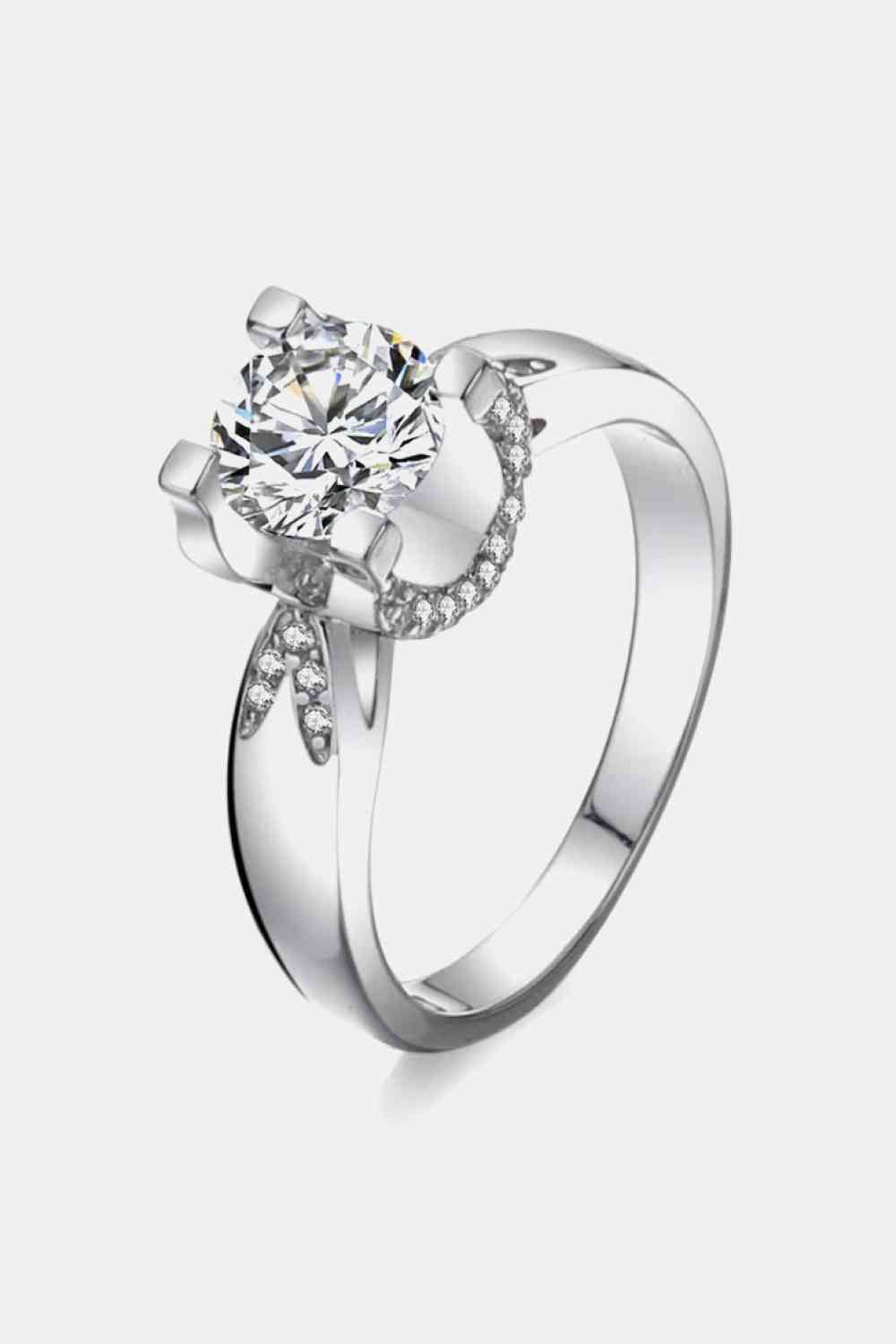 2 Carat Moissanite 925 Sterling Silver Ring - Ladyez