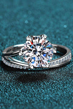 3 Carat Moissanite 6-Prong Ring - Ladyez