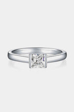 Moissanite 925 Sterling Silver Solitaire Ring - Ladyez