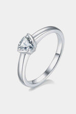 Moissanite 925 Sterling Silver Solitaire Ring - Ladyez
