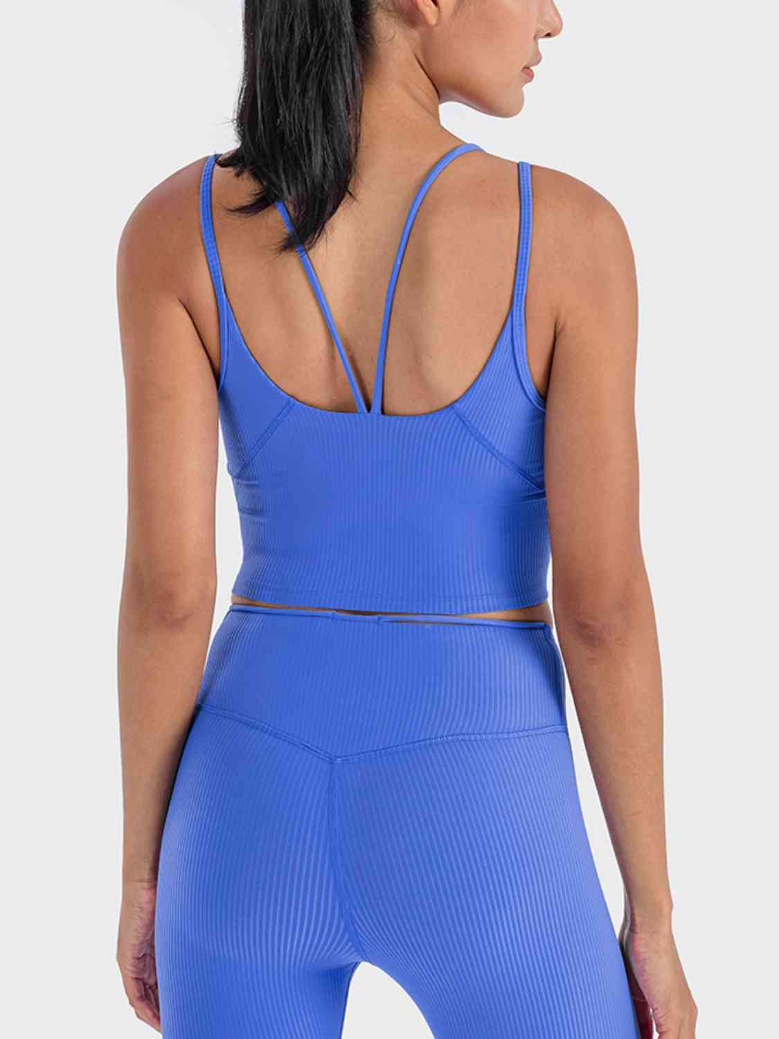 Double Strap Ribbed Sports Cami - Ladyez