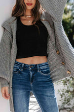 Button Down Longline Cardigan - Ladyez