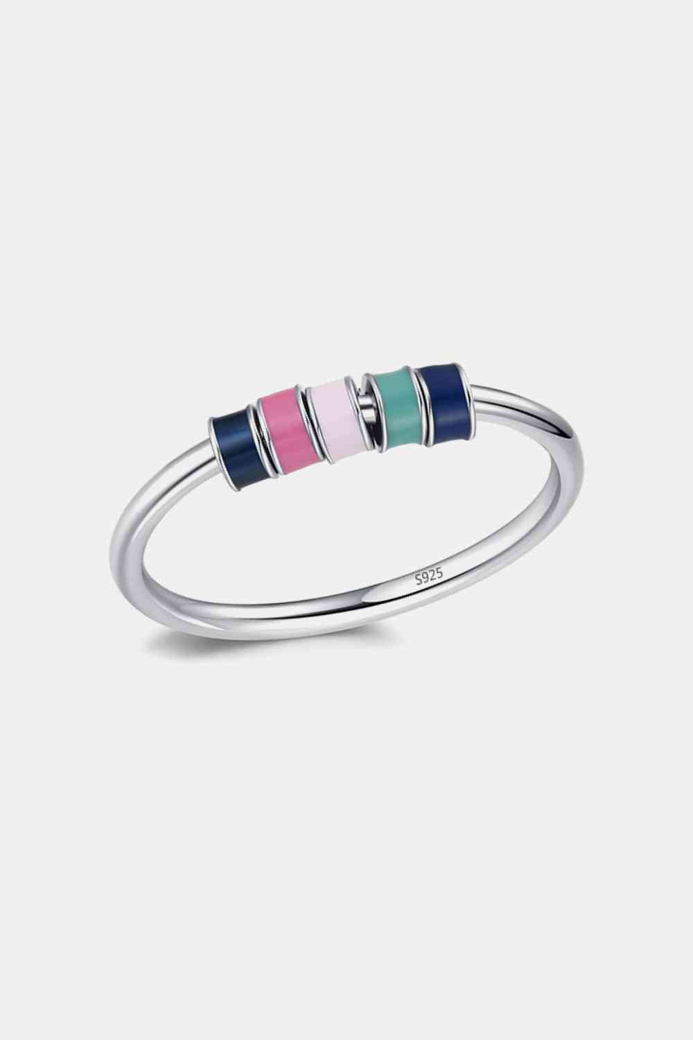 925 Sterling Silver Five Hoops Ring - Ladyez