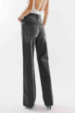 Kancan High Waist Distressed Knee Jeans - Ladyez