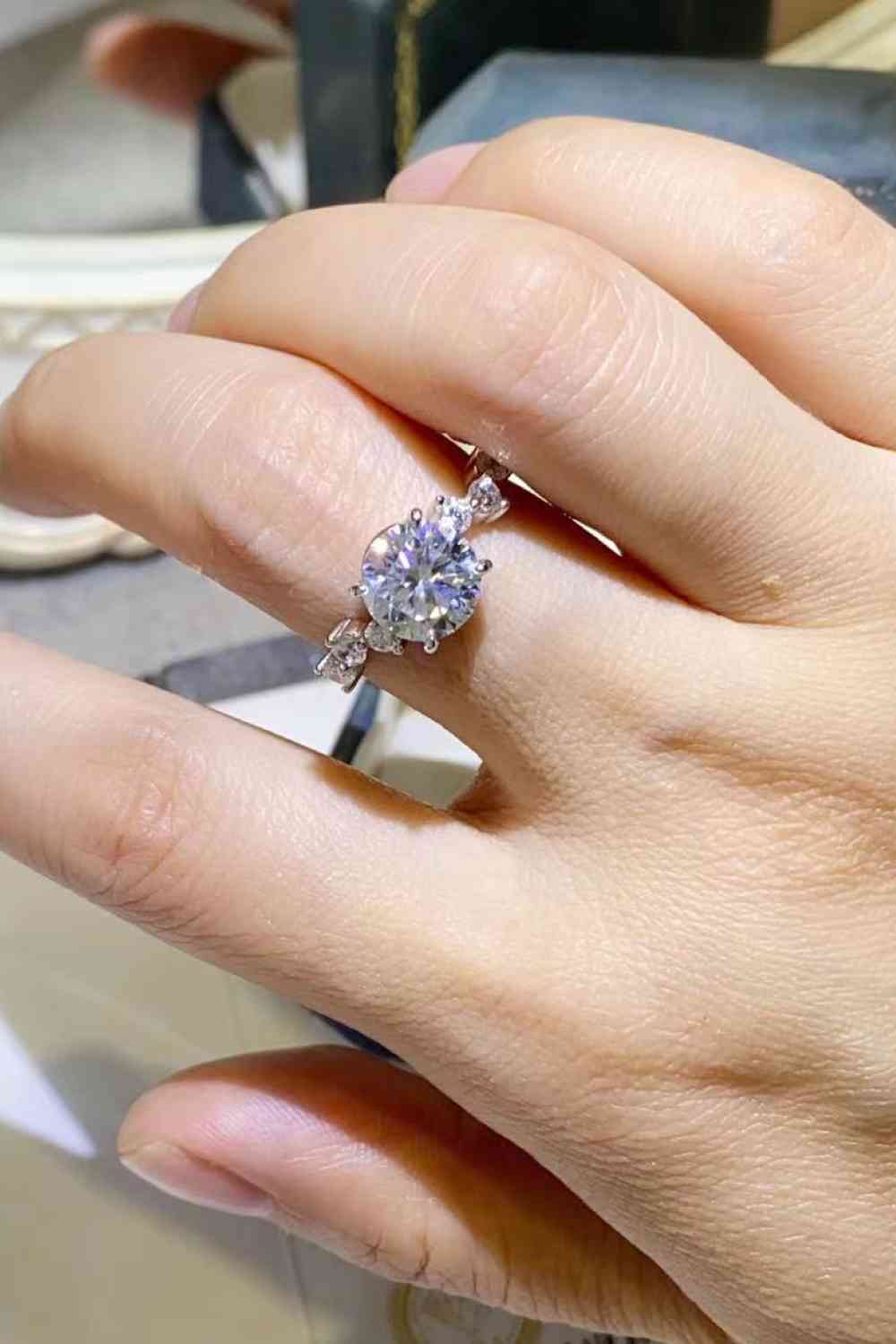 2 Carat Moissanite 925 Sterling Silver Ring - Ladyez
