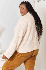 Double Take Open Front Long Sleeve Cardigan - Ladyez
