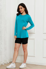 Basic Bae Full Size Round Neck Long Sleeve Top - Ladyez
