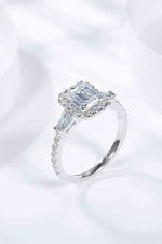 1 Carat Moissanite Geometric 925 Sterling Silver Ring - Ladyez