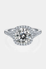 3 Carat Moissanite Halo Ring - Ladyez