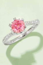 1 Carat Moissanite 925 Sterling Silver Ring - Ladyez