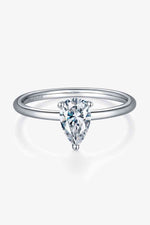 1 Carat Moissanite 925 Sterling Silver Solitaire Ring - Ladyez