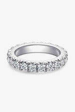 Adored 2.3 Carat Moissanite 925 Sterling Silver Eternity Ring - Ladyez