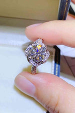 2 Carat Moissanite 925 Sterling Silver Ring - Ladyez